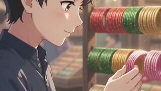 Romantic couple Ghibli ai