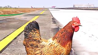 A Spiritual Hen Suddenly Arrives During Airplane Landing _ Grand Theft Auto V