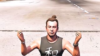 A Spiritual Man on Runway During Airplane Landing _ Grand Theft Auto V
