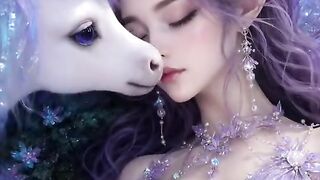 Vanderlia and the Moonlit Crystal Forest 🌙🦄 | Tiny Unicorn's Magical Adventure in an Enchanted World