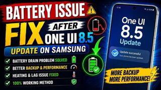 Samsung Battery Saving Tips After One UI 8.5 Update 🔋 Fix Battery Drain & Improve Backup