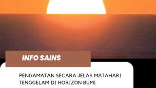 matahari tenggelam