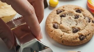 Satisfying Cookie & Chocolate ASMR 🍪🍫 Crunchy Sounds #Shorts