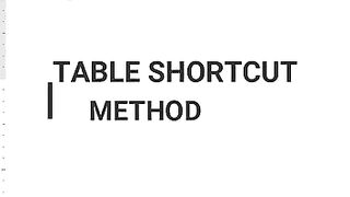 How to create Table in MS Word Shortcut || Learn MS Word