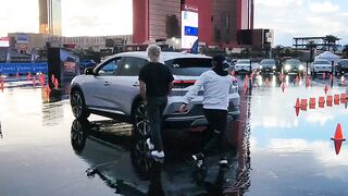 Epic Rain 1 Shot with the NEW Vinfast EV! #shorts