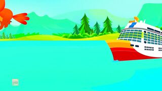 5 little sharks rhymes for kids, animated series videos for kids #shorts #school