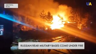 Unsafe rear Russian military facilities under fire deep inside the country
