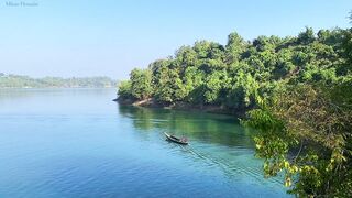 Peaceful River Flow: Serene Water Views & Relaxing River Scenery 🌊🛶 | Calm Nature