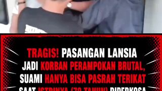 🚨 Judul: Tragis! Pasangan Lansia Jadi Korban Perampokan, Pelaku Berhasil Diamankan Polisi