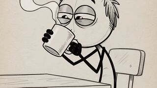 Hot Coffee Burns My Tongue ☕🔥😂 | Stickman Animation #Shorts