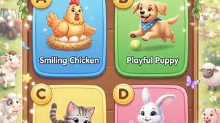 Animal Quiz Challenge 🐶🐱 | Can Kids Guess All 5 Animals? | Fun Learning Game