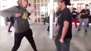 High School Hallway Brawl Ends With Huge Takedown! 🏫💥