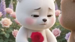 Cute panda coupt