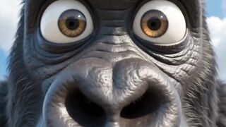 Monkey cute romantic