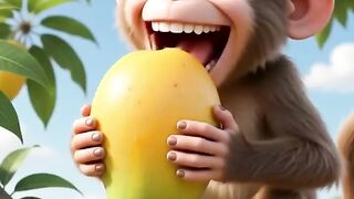 The Mango Prank That Turned Into Friendship 🥭🐒 | Funniest Monkey Short 😂 | Viral Comedy
