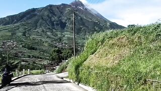 Is this the prettiest mountain road in Indonesia? 🌋✨