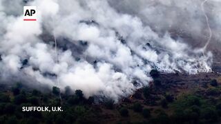 Major incident declared in UK as wildfire breaks out in Suffolk