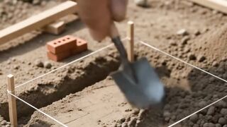 Miniature House Construction Timelapse