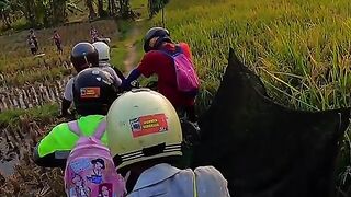 🏍️ FUN MINI BIKE ADVENTURE! Riding Through Beautiful Village Roads — Exciting & Hilarious 😂