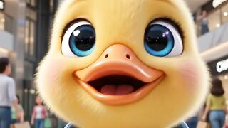 Cute duck shopping 🛍️🛒
