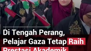 DI TENGAH PERANG, PELAJAR GAZA TETAP RAIH PRESTASI AKADEMIK