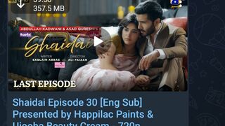 Shaidai Episode 30 [Eng Sub] Presented by Happilac Paints & Ujooba Beauty Cream 720p