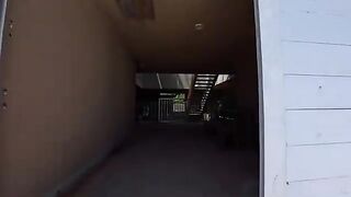 There was a mysterious building inside the seaside fishing park, and inside, I found a cat acting as a guide.