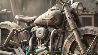Antique Harley Davidson Bike Restoration ASMR