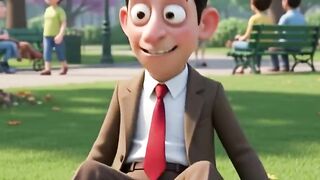Bean's Invisible Bench Disaster 😂 | Funny 3D Cartoon | ToonVerse