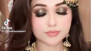 Beautiful Mehndi Bridal Compelet Look 6