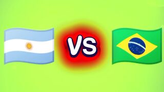 Argentina vs Brazil: Who is the Real King of Football? 🇦🇷vs🇧🇷 #shorts