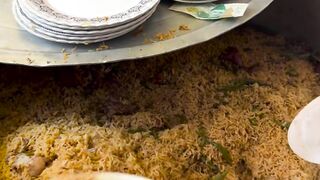 Delicious Street Biryani Serving | Amazing Food Stall Experience