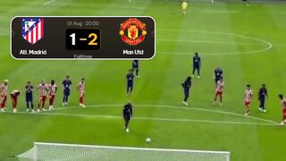 Manchester United sukses mengalahkan Atletico Madrid dengan skor 2-1 pada laga uji coba pramusim
