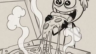 Stickman Burns His Mouth on Hot Pizza! 🍕🔥😂 | Stickman Animation #Shorts