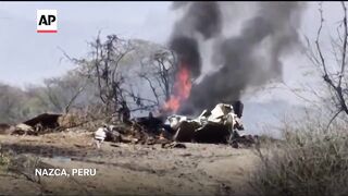 Small plane carrying foreign tourists crashes in southern Peru, killing 13
