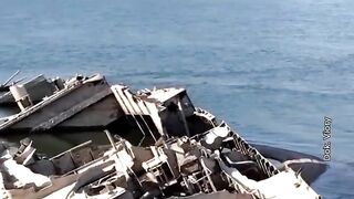 Kapsul Waktu Terbuka! Sungai Mengering, Puluhan Bangkai Kapal Perang Hitler Muncul Lagi ke Permukaan 🚢💀