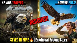 Heroic Bald Eagle Rescue: Saving a Trapped Bird from Plastic!