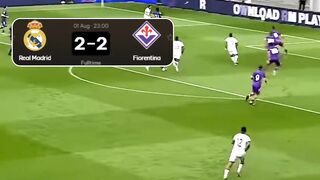 Real Madrid imbang 2-2 vs Fiorentina di Austria.  Madrid sempat unggul 2 gol sebelum dibalas.