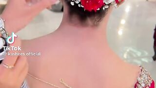 Beautiful Flowers Bun Hairstyle