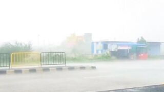 Rainfall like storm in kalamb.