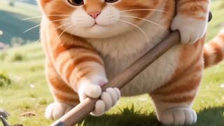 Orange Cat found fake diamonds.