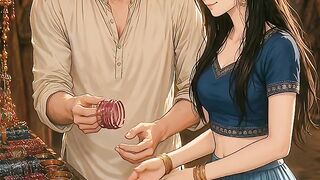 Romantic couple Ghibli ai anime video