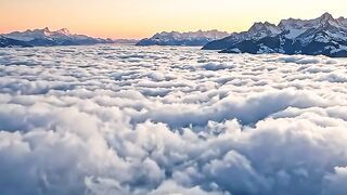 Golden Sunrise Above the Swiss Alps | Cinematic 4K Nature