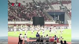 Dari pemanasan aja udah kelihatan beda kelasnya! 😅