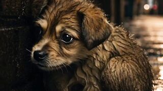A Stray Puppy's Rescue on a Rainy Night | Heartwarming Transformation