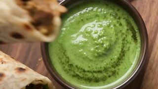 Making & Eating Mutton Kathi Roll ASMR 🌯 | Satisfying Cooking & Crunchy Bites #Shorts