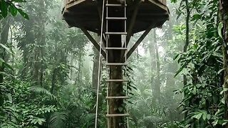 Transform a Simple Treehouse into a Luxury Cabin in the Middle of the Forest!