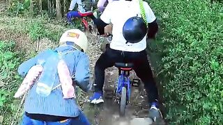 Extreme tracker mini bike in forest level 2