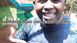Run machine using biogas