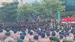 demo in Jakarta Indonesia